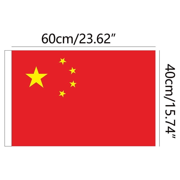 5Pcs Chinese Flag! Vacemry Large Polyester Chinese National Flag, Indoor Outdoor Use, UV Resistant, For Display, Parade, Events, Durable Fabric, Bright Colors, Size