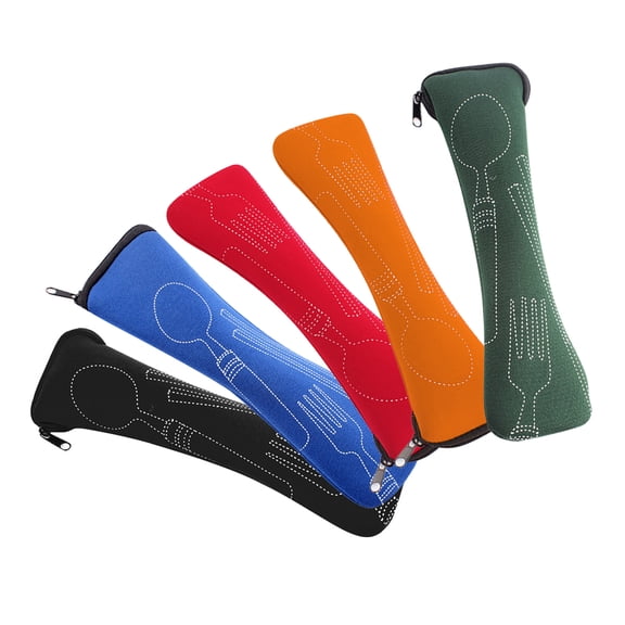 5Pcs Chopsticks Carrying Case Reusable Chopsticks Pouch Travel Utensil Bag Chopsticks Sleeve Chopstick Holder Portable Flatware Case for Metal Chopsticks Light Sabers Chopsticks