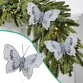 thumbnail image 1 of 5Pcs Christmas Tree Decor, Glitter Butterfly Ornaments, Colorful Butterfly Christmas Decorations Artificial Ornaments with Clips for Xmas Holiday Crafts, 1 of 4