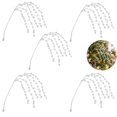 thumbnail image 1 of 5Pcs Christmas Tree Hanging Crystal Drop Ornaments, Clear Acrylic Bead Branches, Sparkle Icicle Decor for Xmas Tree, Mantel, Winter Wedding & Party Decorations, 1 of 6
