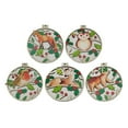 thumbnail image 1 of 5Pcs Christmas Wooden Ornament Round Wood Hangings Party Decoration Christmas Gifts Home Table Decor, 1 of 8