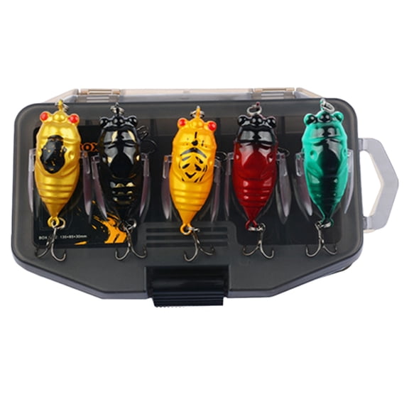 5Pcs Cicada Lure Jigs Flexible Wing Maker Floating Tackle