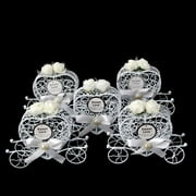 5Pcs Cinderella Carriage Candy Chocolate Boxes Birthday Wedding Party Favour New