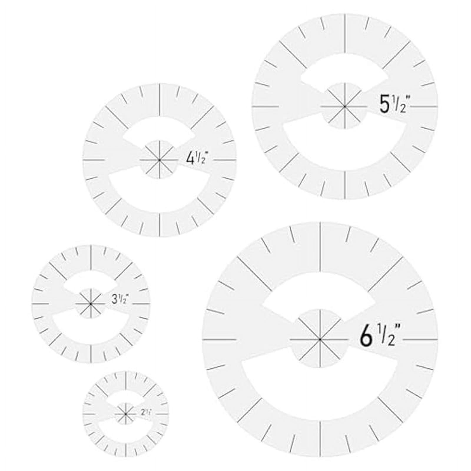 5Pcs Circle Ruler Quilting Template Set Circle Templates for Quilting 5Pcs Circle Ruler Quilting Template Set Circle Templates for Quilting