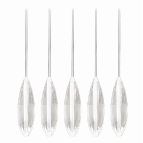 5Pcs Clear Acrylic Fishing Float Plastic Casting Sinking Fly Fishing Float Casting Bobbers