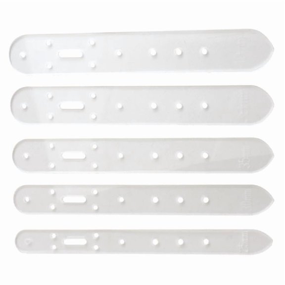 5Pcs Clear Acrylics Belt Hole Punching Guides Templates