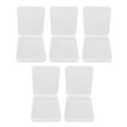 thumbnail image 1 of 5Pcs Clear Small Plastic Container Box Rectangular Dustproof Transparent Mini Storage Box with Hinged Lid, 1 of 1