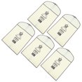thumbnail image 1 of 5Pcs Clothing Storage Bags with Zipper Clothes Dust Covers Hanging Garment Bags, 1 of 1