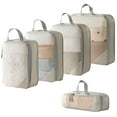thumbnail image 1 of 5Pcs Compressible Travel Luggage Organizers Portable Packing Cubes Clothes Shoes Toiletry Storage Bag Space-saving Pouch, 1 of 8