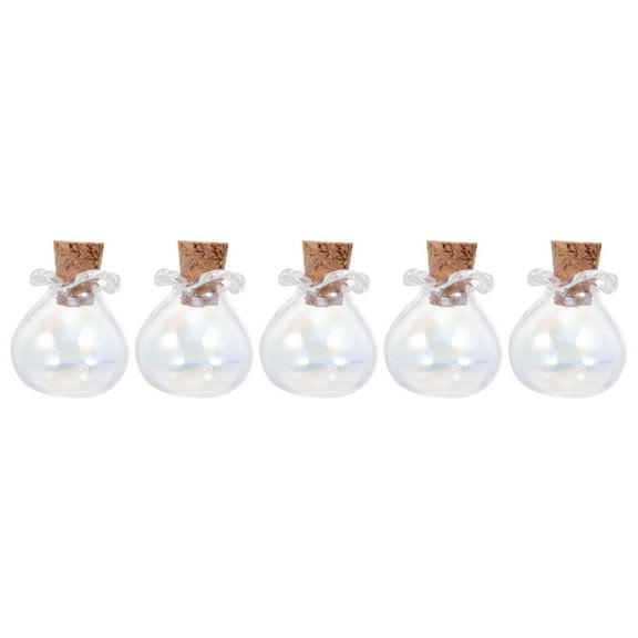 5Pcs Cork Stoppers Glass Bottles for Wedding Decor