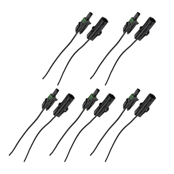 5Pcs Crimp-Only Connections Waterproof Connector Kit 16-14AWG Male Female Connector for Automotive, Marine, 3011Y
