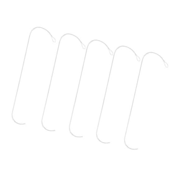 5Pcs Curved Beading Needle with Threader Large Eye Stainless Steel Beading Needle Bead Spinner Needle for Jewelry Making