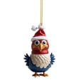 thumbnail image 1 of 5Pcs Cute Rooster Ornament under $5! Xqxayjr Cute Rooster Car Pendant, Christmas Tree Ornament, Home Decor Rooster Decorations, Festive Holiday Ornaments, Xmas Car Accessories, Seasonal Gift Ideas, 1 of 1