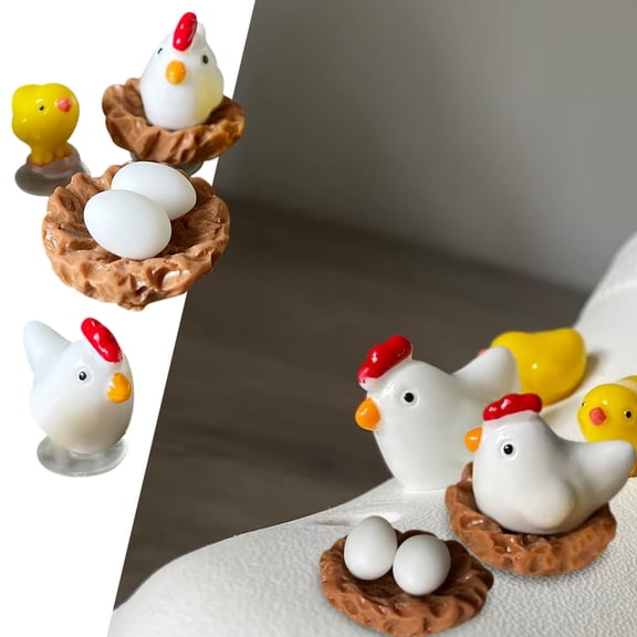 Cagogo Spring Chicken Croc Charms, Garden Shoe Decorations For Women AndGirls, Cute Resin Hen Egg Charms For Outdoor Parties And Casual Wear