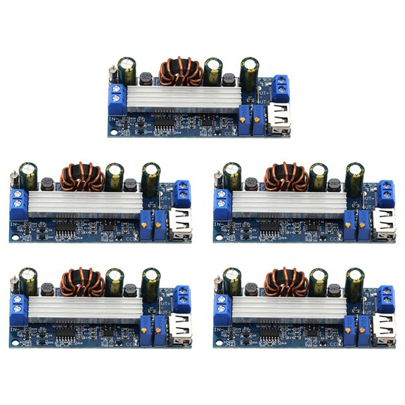 5Pcs DC Step Up Boost Converter 2-24v to 3-30v 4A 80w CC CV Power Module Adjustable Regulated Power Supply