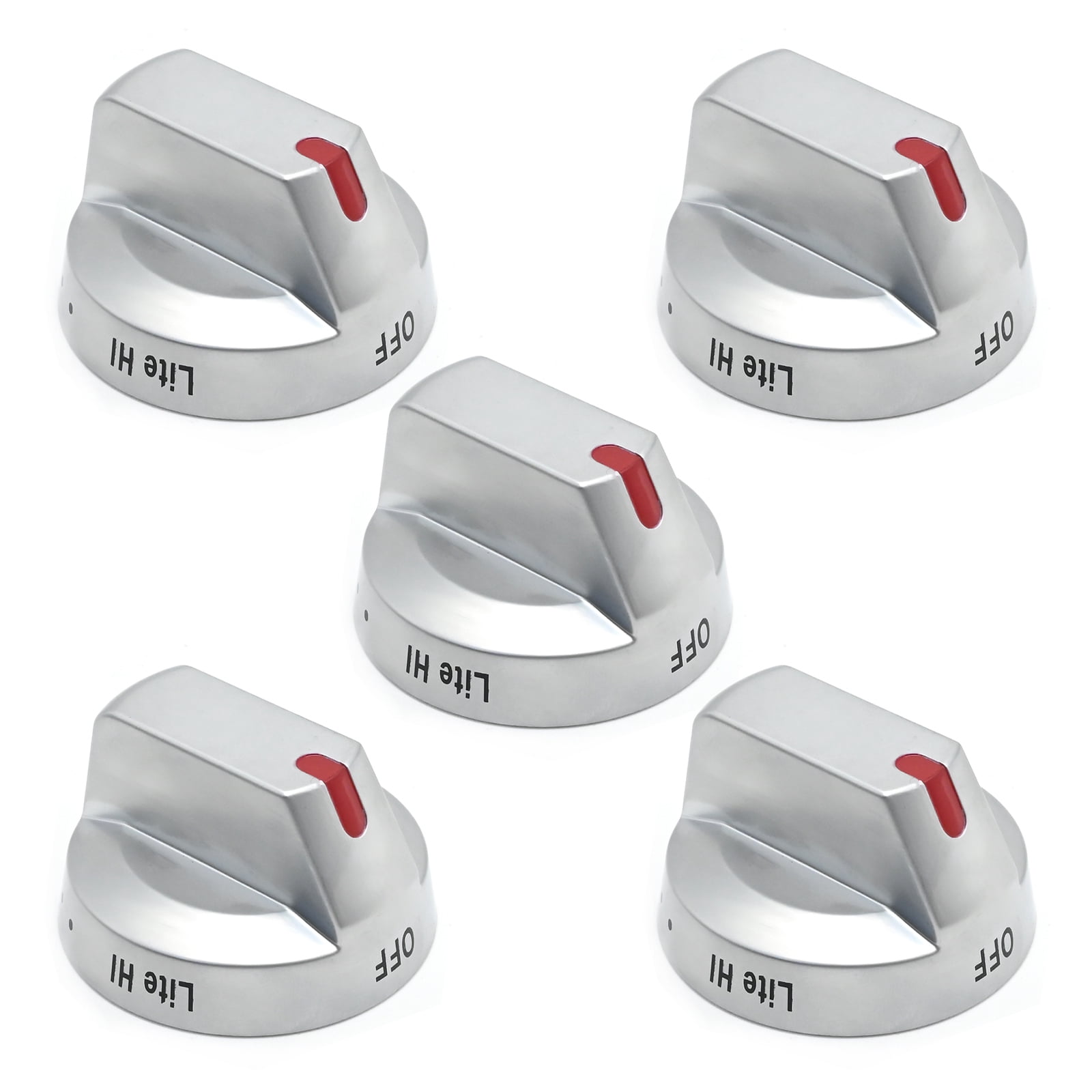 5Pcs DG94-03500U Gas Stove Knobs Replacement, Replacement for Samsung Gas Stoves Range NX60T8111SS/AA-00 NX60T8111SS/AA-01 and more