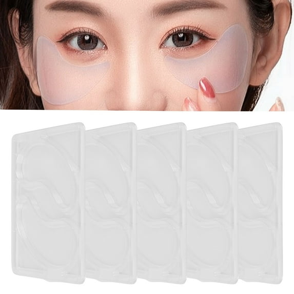 5Pcs DIY Under Eye Patches Molds Safe Healthy Natural Reusable Transparent Eye Mask Patch Tray Plate