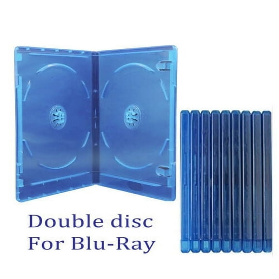 5Pcs Double Discs Standard Blu-ray Replacement Cases