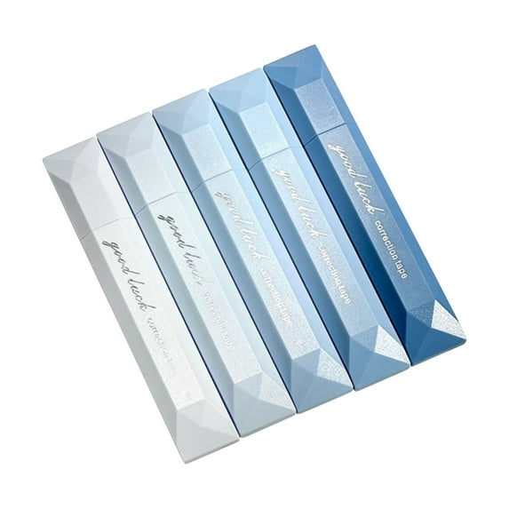 5Pcs Double Sided Tape Pens, 2026 New Multipurpose Double Sided Tape Roller for Scrapbooking, Photo Mounting, Gradient Color DIY Handwork Glue Stick for School Office & Crafts