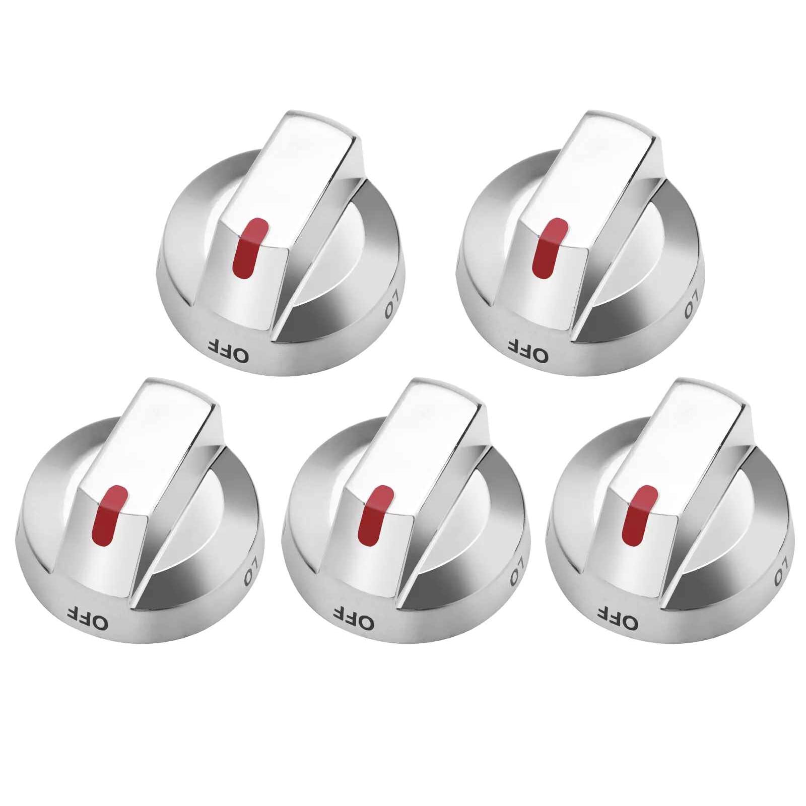 5Pcs Durable ABS Control Dial Knobs for Samsung Gas Stoves Easy Replacement for DG64-00473A
