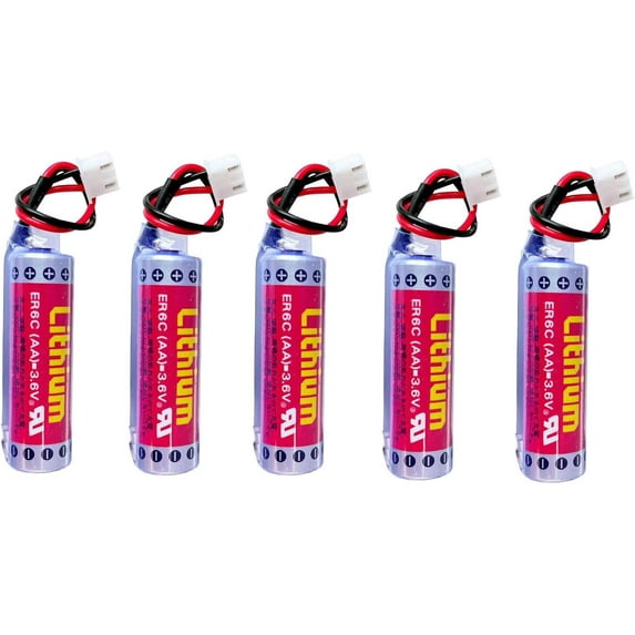 (5Pcs) ER6C AA 3.6V 1800mAh F2-40BL Battery for Maxell FX PLC Special Lithium Battery