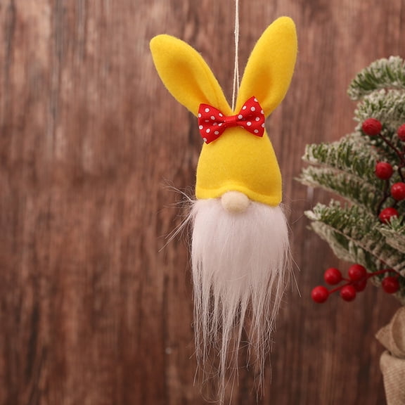 5Pcs Easter Gnome! MORESEC Mini Easter Gnome Doll Pendant 15cm, Faceless Rudolph Dwarf Ornament for Home Decor, Cute Holiday Gnome Hanging for Table Shelf