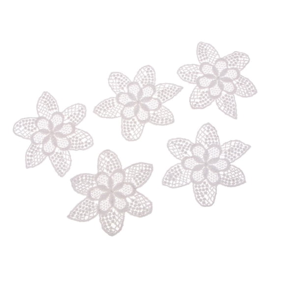 5Pcs Embroidery Sew on Patch Badge Bag Fabric Applique 7.5*7cm