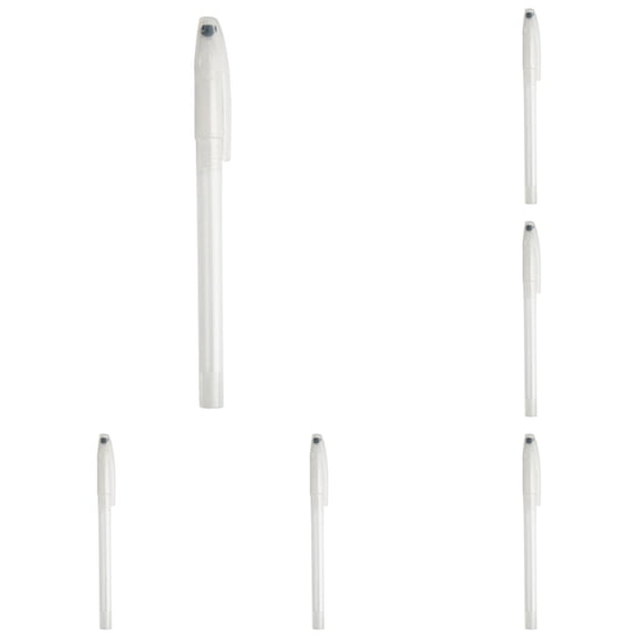 5Pcs Empty Pen Shells, Transparent Ballpoint and Gel Pen Tube Holders for Diy Stationery, Pen Refill Replacements, and Craft Projects (5.51 Inch), Clear*5