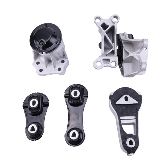 5Pcs Engine Transmission Mounts Aluminum Rubber Reduces Vibration Fits for Ford Explorer 3.5L 2014-2016 Replace DB5Z6038A AA5Z6068A