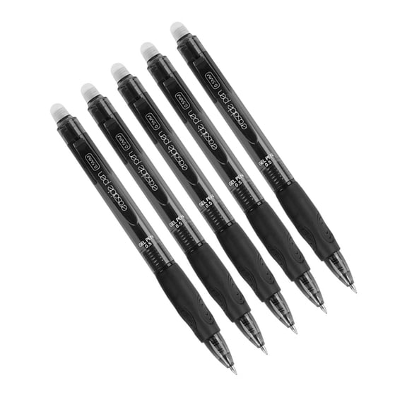 5Pcs Erasable Retractable Gel Pen Ergonomic Triangular Grip Erasable Gel Inks Pen 0.5MM Tip Quick Dry for Journaling