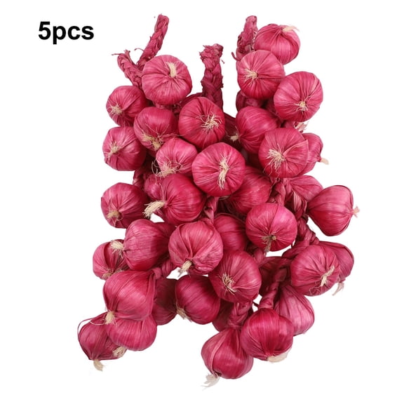 5Pcs Fake Garlic Decor Artificial Foods & Vegetables Artificial Fake Decorative Fruit Lifelike Foam Vegetables Onion Garlic