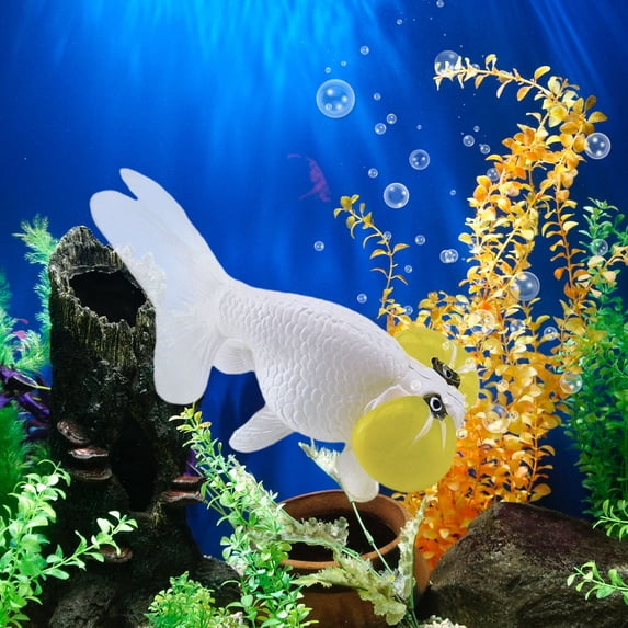 5Pcs Fake Goldfish under $5! MORESEC Artificial Fake Goldfish Aquarium Decor, Realistic Moving Floating Plastic Fish, Pond Swimming Pool Decoration, Low Maintenance Tank Ornament