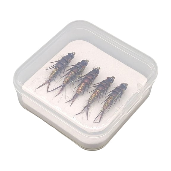 5Pcs Fast Sinking Fly Fishing Baits Lures Dry / Wet Fly Nymphs Artificial Baits Fly Fishing Baits Lures Fishing Accessory