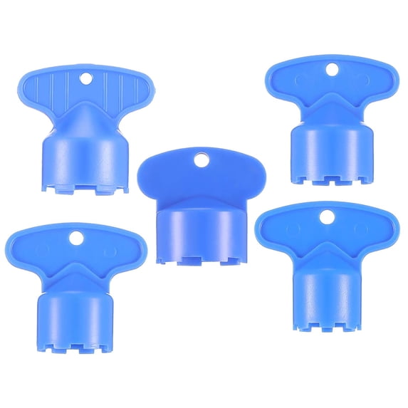 5Pcs Faucet Aerator Key Removal Wrench Tool with 5 Sizes M16.5, 18.5, 21.5, 22.5, 24 Recessed Aerator Key Sink Wrenches for Cache Faucet, Sink and Showerhead Installation & Repair Kit(Blue,2x1")