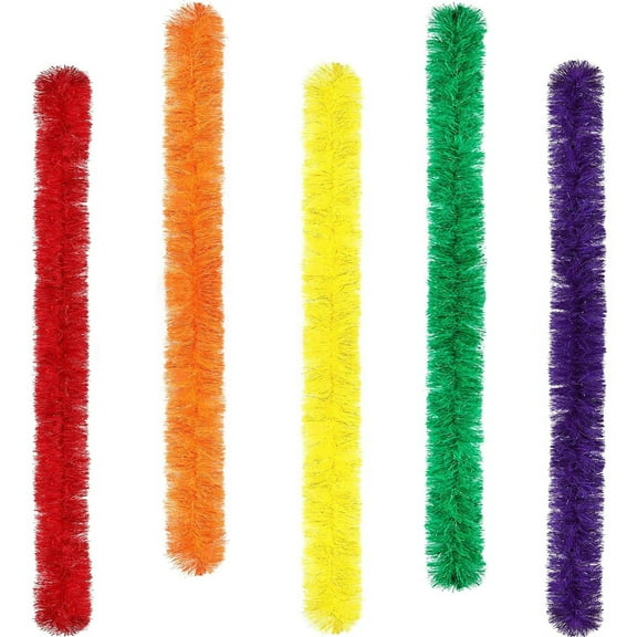 5Pcs Feather Boas Bexikou 5ft Artificial Fluffy Boas Colorful Feather Boas Set for Women Costume Party Wedding Christmas