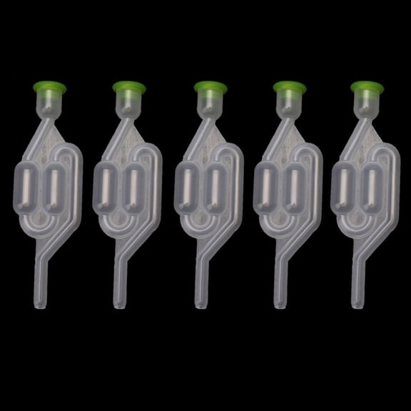 5Pcs Fermenting Air Locks Twin Bubble S Types Wine Airlocks Fermenter