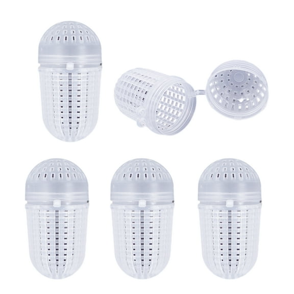 5Pcs Fish Lure Fishing Baits Cage Conjoined Basket Feeder Holder Split Tackle Swim Feeder Basket Fishing Lures Cage