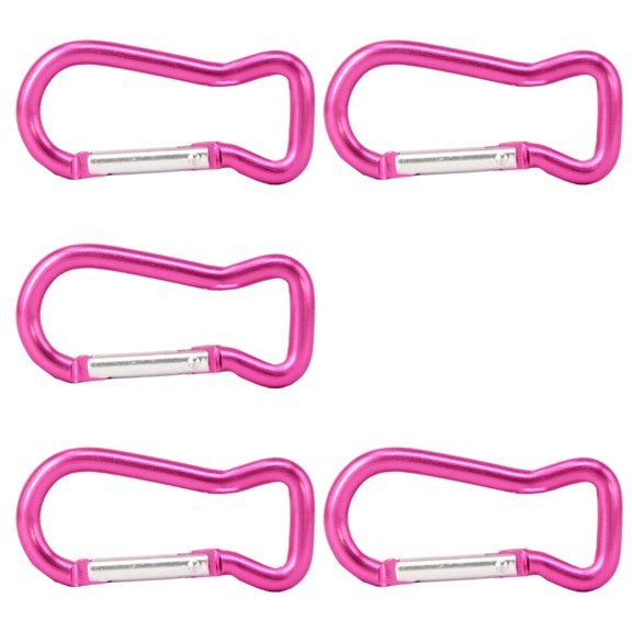 5Pcs Fish Shape Spring Snap Clip Outdoor Aluminum KeyRings Hangings Buckles Carabiner Keychains Bag Clip Hook Connector