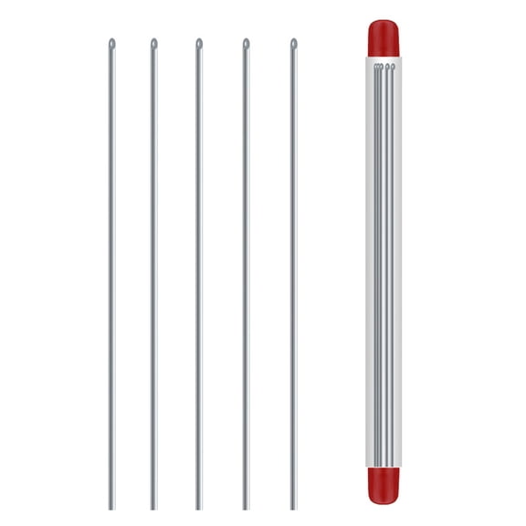 5Pcs Fishing Baiting rigs Tool Baiting Needle Earthworm Drill Needle clip Metal Fishing Tackle