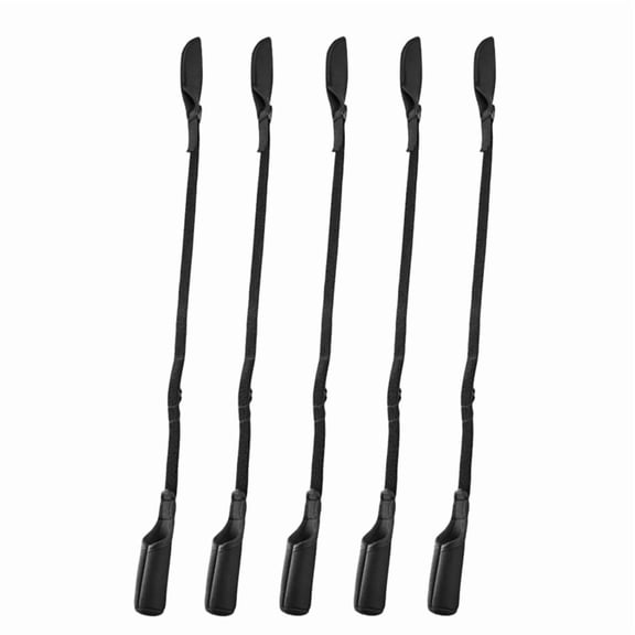 5Pcs Fishing Rod Holder Strap 59cm-130cm Fishing Pole Sleeves Belt Rod Protector Adjustable Cover for Fishing Rod Tube,5x Fishing Rod Holder Strap,Black