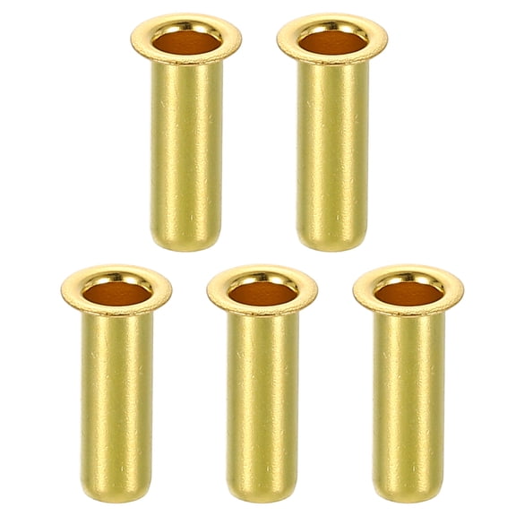 5Pcs Fit for 11/64" Tube ID Brass Compression Fitting, Insert Tube Support Compression Sleeve Fitting, Sleeve Ferrules for Water Oil Air Pipe