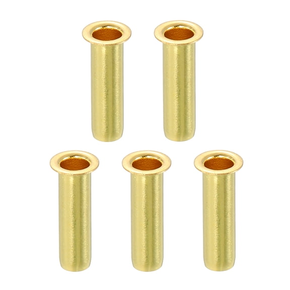 5Pcs Fit for 4mm(5/32") Tube ID Brass Compression Fitting, Insert Tube Support Compression Sleeve Fitting, Sleeve Ferrules for Water Oil Air Pipe