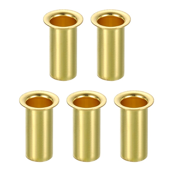 5Pcs Fit for 1/4" Tube ID Brass Compression Fitting, Insert Tube Support Compression Sleeve Fitting, Sleeve Ferrules for Water Oil Air Pipe
