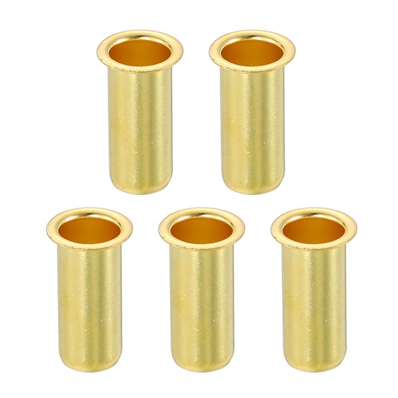 5Pcs Fit for 6mm(15/64") Tube ID Brass Compression Fitting, Insert Tube Support Compression Sleeve Fitting, Sleeve Ferrules for Water Oil Air Pipe