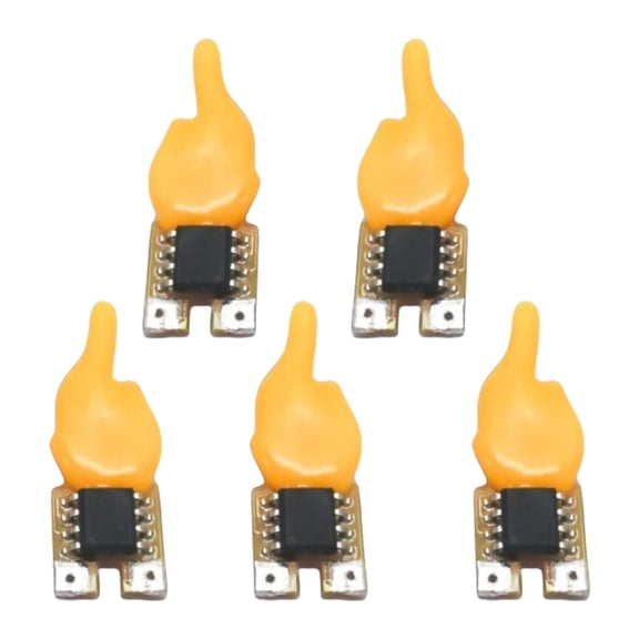 5Pcs LED Flashing Flame Light Flame Shaped LED Filament Bulb Camping Party Restaurant Decorative Light Enduring