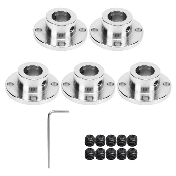 5Pcs Flange Coupling Connector Rigid Guide Model Coupler Accessory DIY RC Motors Shaft Axes Fittings 11mm