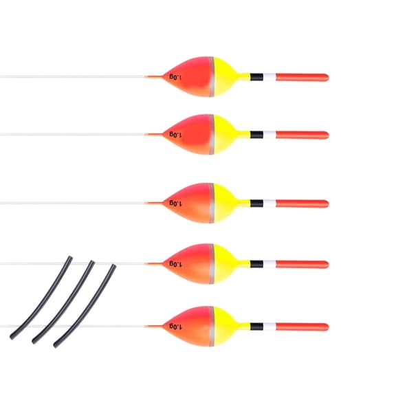 5Pcs Floating Buoy Bobber Indicator for Fishing 1-4g Fishing Float
