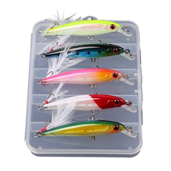 5Pcs Floating Hard Baits 6.8g Crankbaits Trout Walleye Lures Swimbait Minnow Fishing Lures for Saltwater Fishing