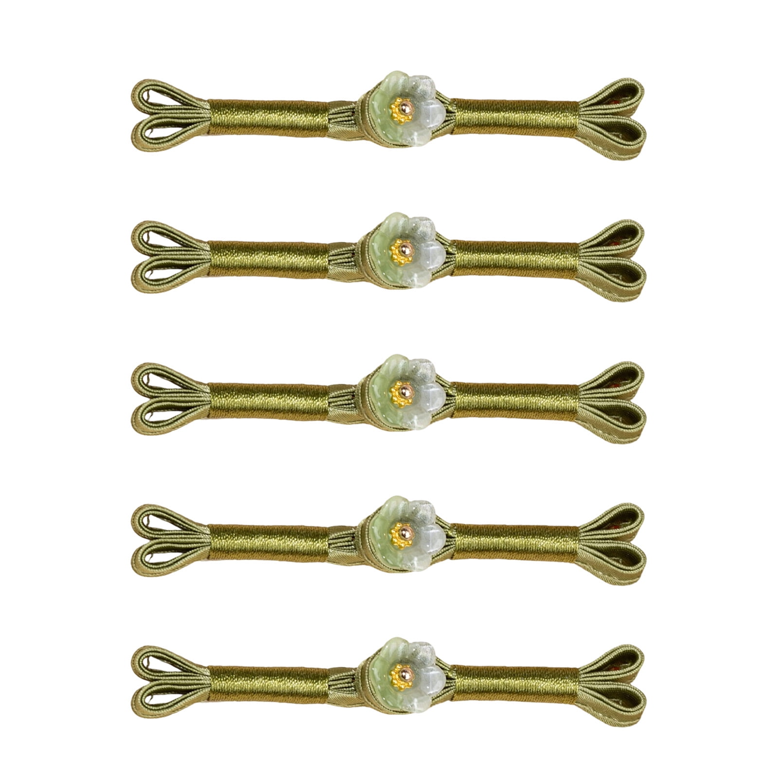 5Pcs Flower Button Cheongsam Knot Button Fasteners Chinese Closures ...