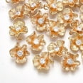 thumbnail image 1 of 5Pcs Flower Pendants Brass Cubic Zirconia Charms Clear Real 18K Gold Plated for Women DIY Necklace Bracelet Earring Jewelry Craft Making 11.5x10x4.5mm Hole: 1.5mm 5pcs, 1 of 2